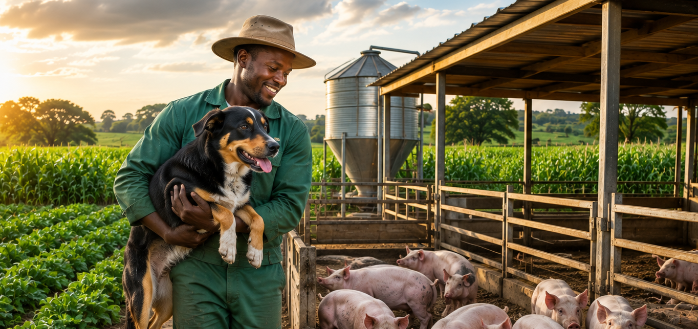 Productive farm landscape representing sustainable agriculture